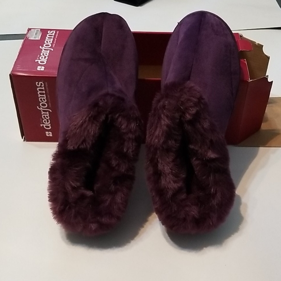 dearfoam purple slippers